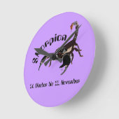 Skorpion - Sternzeichen Uhr Ronde Klok (Hoek)