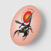 Skorpion - Sternzeichen Uhr Ronde Klok (Hoek)