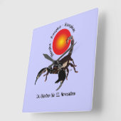 Skorpion - Sternzeichen Uhr Vierkante Klok (Hoek)