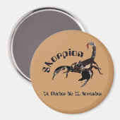 Skorpion - Tierkreiszeichen Magnet (Voorkant / Achterkant)