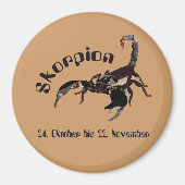 Skorpion - Tierkreiszeichen Magnet (Voorkant)