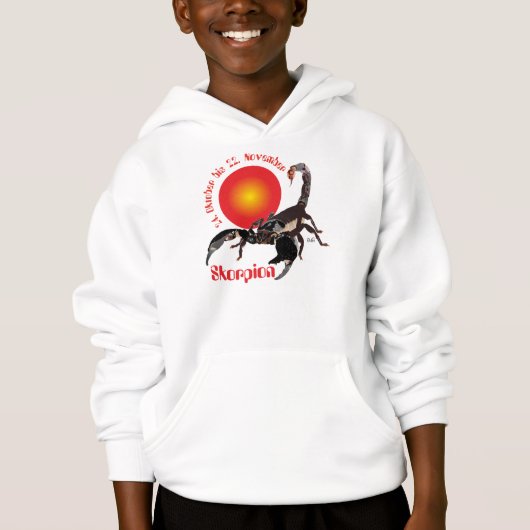 Skorpion - Tierkreiszeichen T-Shirt (Voorkant)