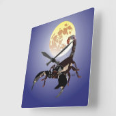 Skorpion Uhr Vierkante Klok (Hoek)