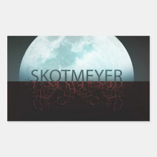Skot Meyer Halve Maan Sticker van Karen Kreature