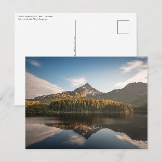 Skottinden Lofoten-eilanden Briefkaart (Voorkant / Achterkant)