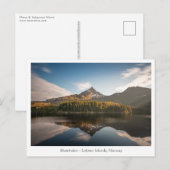 Skottinden Lofoten-eilanden Briefkaart (Voorkant / Achterkant)