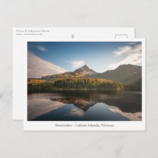 Skottinden Lofoten-eilanden Briefkaart (Voorkant / Achterkant)