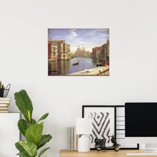 Skovgaard's Uitzicht van het Grote Kanaal, Venetië Poster (Thuiskantoor)