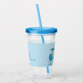 Skribbles: Gewoon chilline' (blauw) Acryl Drinkbeker (Links)