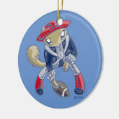 Skribbles: Go Patriots Keramisch Ornament (Links)