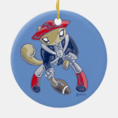 Skribbles: Go Patriots Keramisch Ornament (Achterkant)