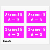 Skrmetti 6 -- 3 rechthoekige sticker (Vel)