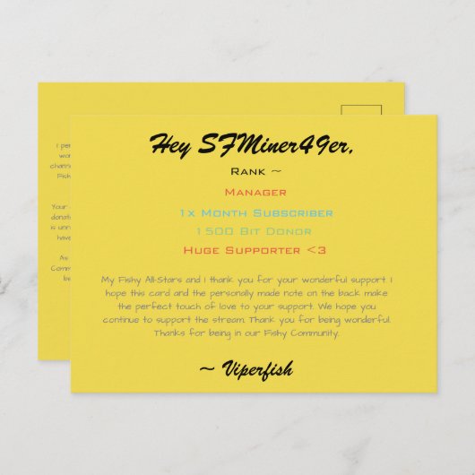 skrt briefkaart (Voorkant / Achterkant)