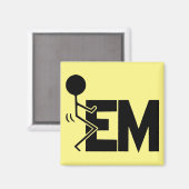 Skru-em-stickfiguur #USAPatriotGraphics © Magneet (Voorkant / Achterkant)