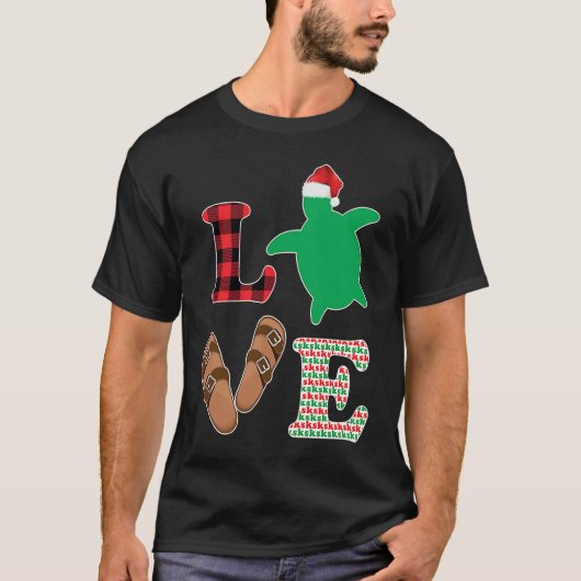 SKSKSK And I Oop Girls Christmas Tree Turtle Holid T-shirt (Voorkant)