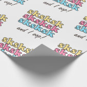 sksksk en I Oop VSCO Girl Gift Cadeaupapier (Hoek)