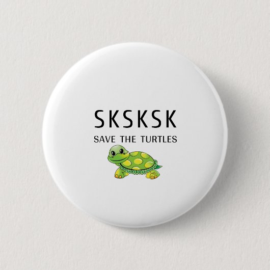 SKSKSK sla een riem op sparen de Draaien Ronde Button 5,7 Cm (Voorkant)