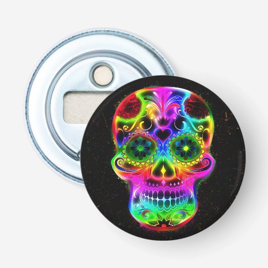 Skull20160604 Button Flesopener (Voorkant)
