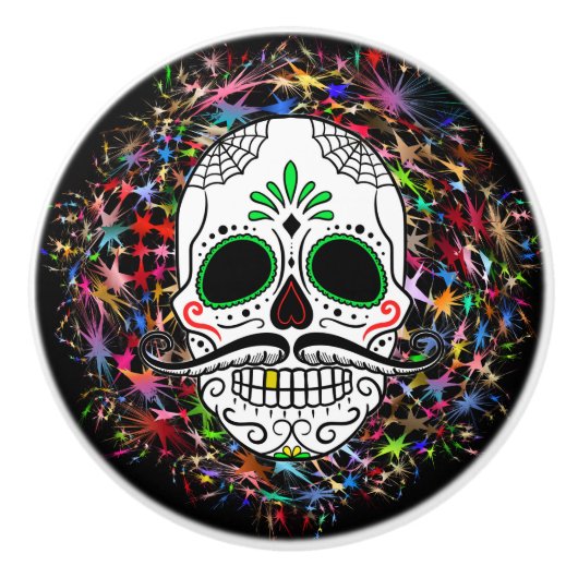 Skull20170396 Keramische Knop (Voorkant)