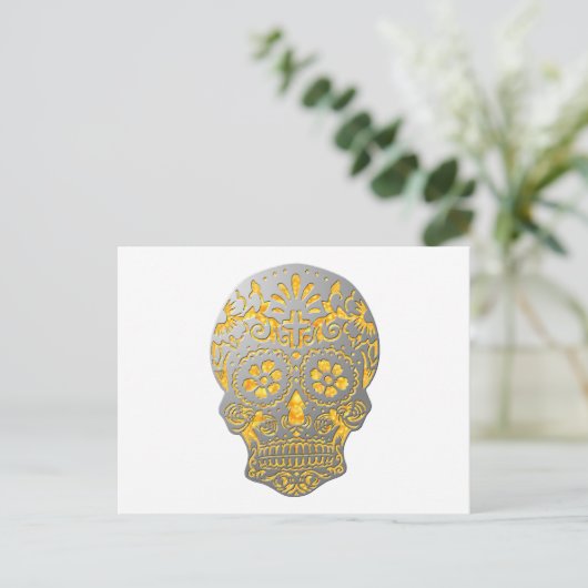Skull2MetalFire Briefkaart (Staand voorkant)