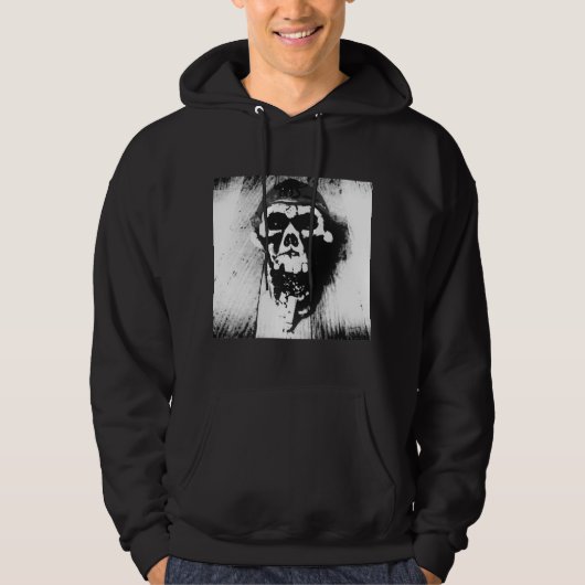 "Skull" Abstracte grafische kaart met Cirobb Logo Hoodie (Voorkant)