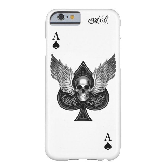 Skull Ace of Spades iPhone 6 Hoesje (Achterkant)