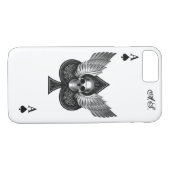 Skull Ace of Spades iPhone 7 Hoesje (Achterkant (Horizontaal))