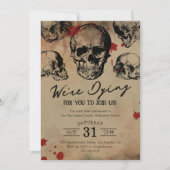  Skull Adult Halloween Party Kaart (Voorkant)