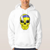 Skull als Volleybalspeler met Volleyball Hoodie (Voorkant)
