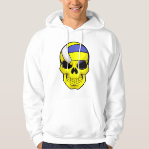 Skull als Volleybalspeler met Volleyball Hoodie
