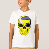 Skull als Volleybalspeler met Volleyball T-shirt (Voorkant)