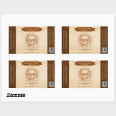 Skull Amber Lager Custom Beer Labels (Vel)