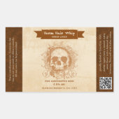 Skull Amber Lager Custom Beer Labels (Voorkant)