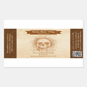 Skull Amber Lager Custom Beer Labels