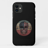 SKULL-AMERIKAANSE VLAG PATRIOTISCH VERSCHIJNSEL Case-Mate iPhone CASE (Achterkant)