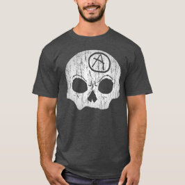 Skull Anarchy Charcoal Heather Gray T-Shirt