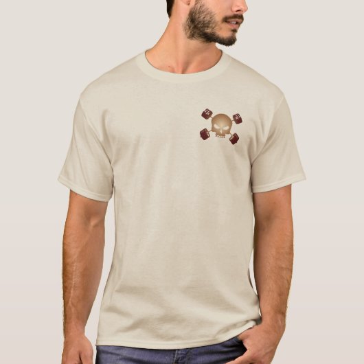Skull and Barbell - Iron Brotherhood Shirt (Voorkant)