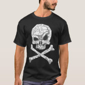 Skull And Bones Geometric Bizarre Dark T-shirt (Voorkant)