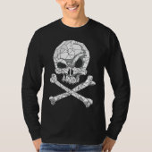 Skull And Bones Geometric Bizarre Dark T-shirt (Voorkant)