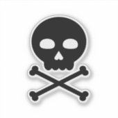 Skull and Bones Sticker (Voorkant)