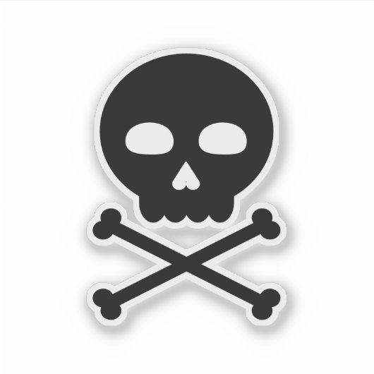 Skull and Bones Sticker (Voorkant)