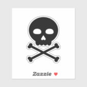 Skull and Bones Sticker (Vel)