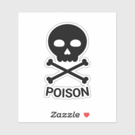 Skull and Bones With Text Sticker