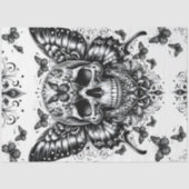 Skull and Butterflies Decoupage Paper Tissuepapier (Voorkant)