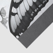 Skull and Butterflies Decoupage Paper Tissuepapier (Detail)