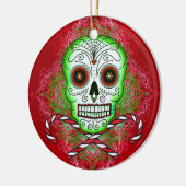 Skull and Candy Canes Ornament (Links)