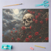 Skull and Crimson Rozen Decoupage Tissuepapier (Craft)