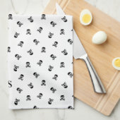 Skull and Crossbones beroemd gemaakt door Hallowee Theedoek (Quarter Fold)