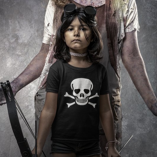 Skull and Crossbones Donkere Kinderen T-shirt