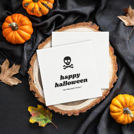 Skull and Crossbones: een vrolijk Halloween feest Servet